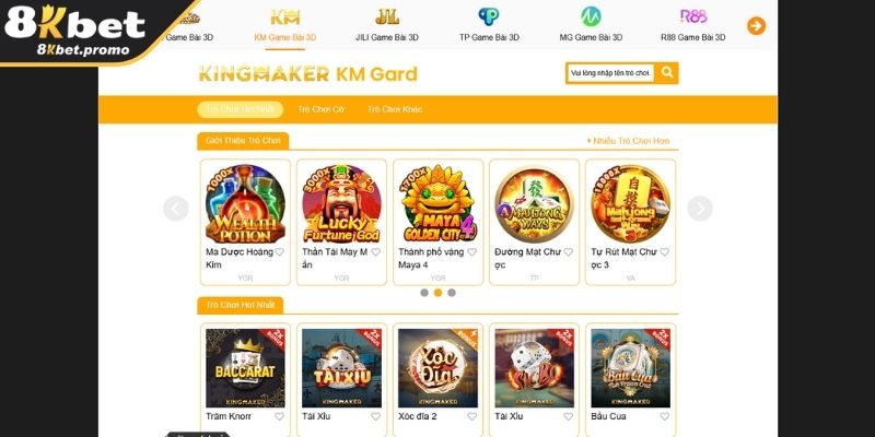 Hệ thống trò chơi hoàn hảo tại Game Bài KM